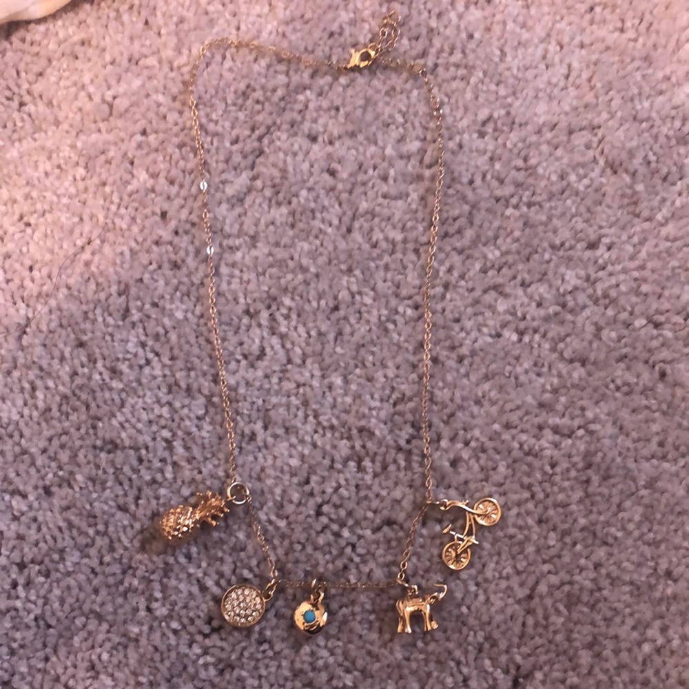 Preppy charm necklace